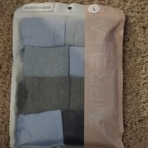 Women's Gray and Blue Lace Bikini Panties